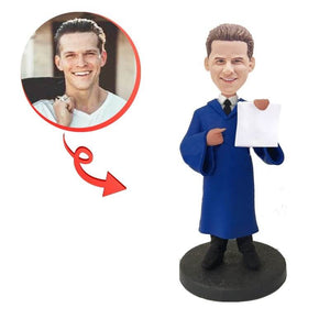 Custom Displaying Diploma Graduation Bobblehead