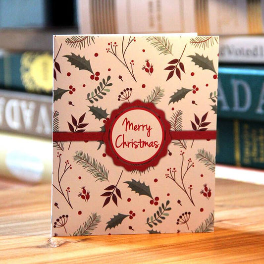 Christmas card-Christmas deer cart