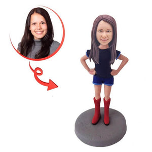 Custom Forked Waist Female Bobblehead