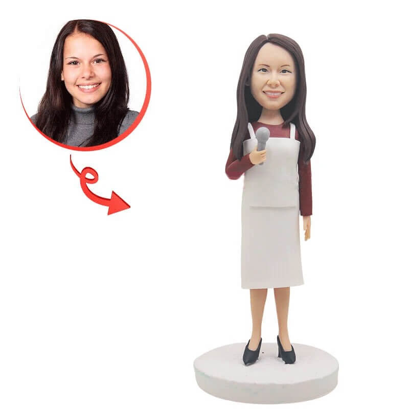 Custom Women With Tableware Bobblehead
