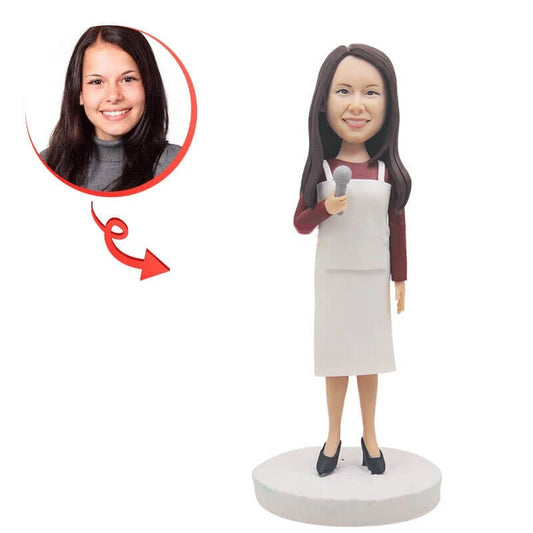 Custom Women With Tableware Bobblehead
