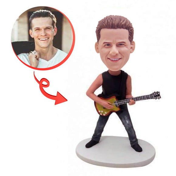 Custom Guiter Player Bobblehead