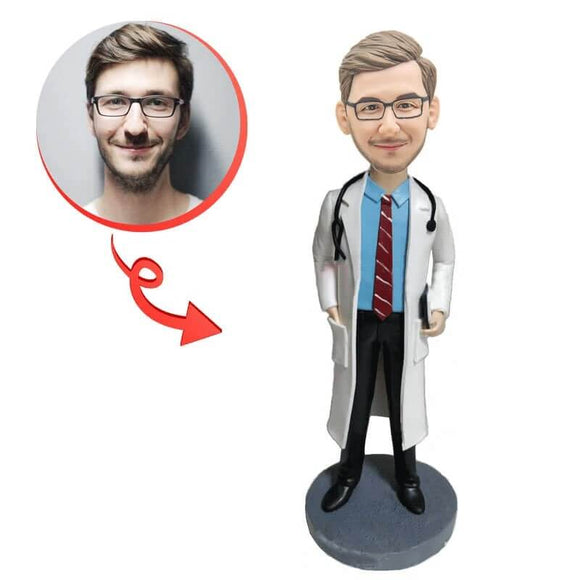 Custom Doctor With Lab Coat Bobblehead A