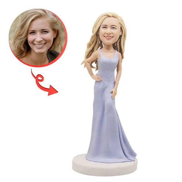 Custom Wedding Bride Bobblehead