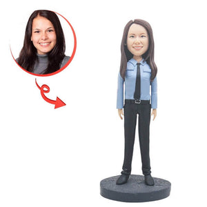 Police Uniform Women Custom Bobblehead