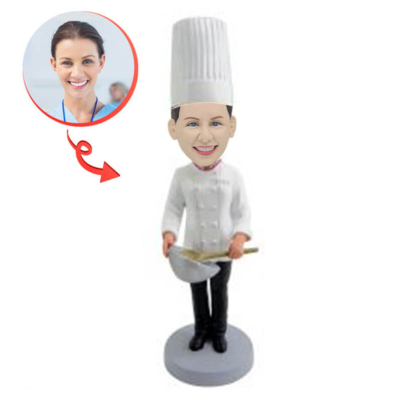 Female Baker Custom Bobblehead