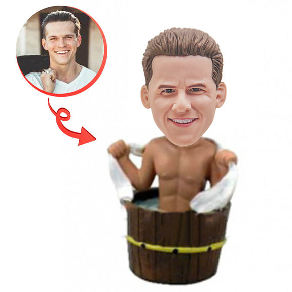 Bathing Man Custom Bobblehead