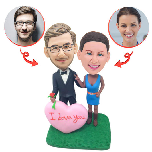 Custom Fall In Love Wedding Anniversary Bobblehead