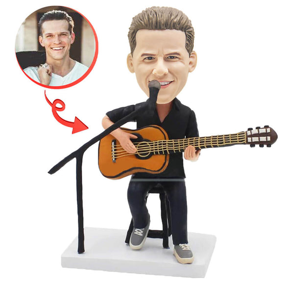 Singer Is Singing Custom Bobblehead