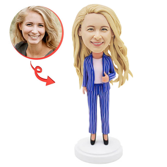 Custom Business Female Secretary Bobblehead