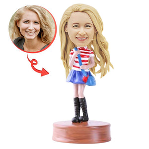 Custom School Girl Bobblehead