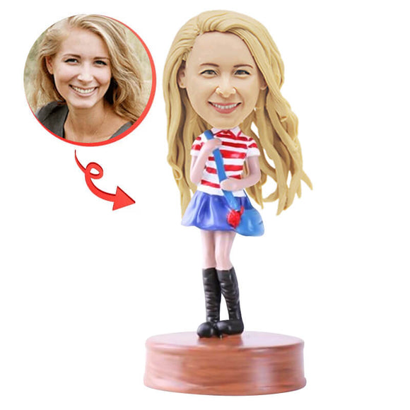 Custom School Girl Bobblehead