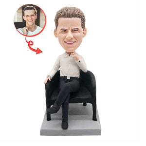 Custom Male Office Boss Bobblehead