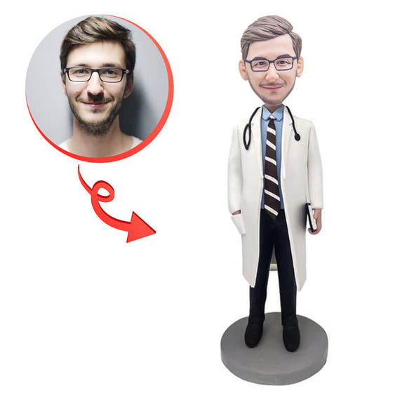 Doctor With Stethoscope Custom Bobblehead