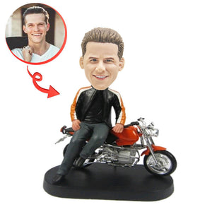 A Motorcyclist Custom Bobblehead