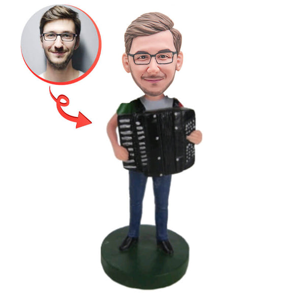 Accordion Player Custom Bobblehead