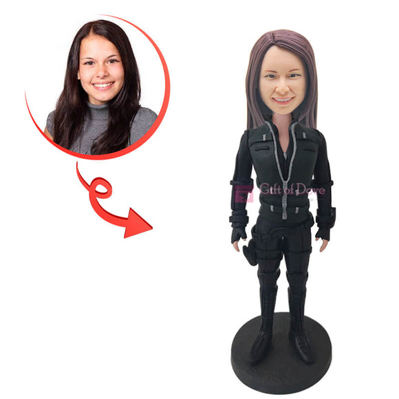 Custom Black Widow Bobblehead