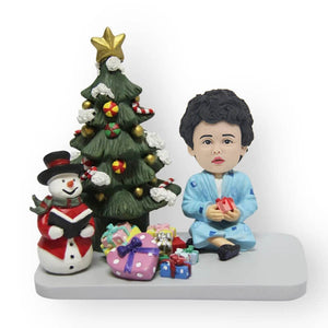Custom Christmas Baby&Christmas Tree&Snowman Bobblehead