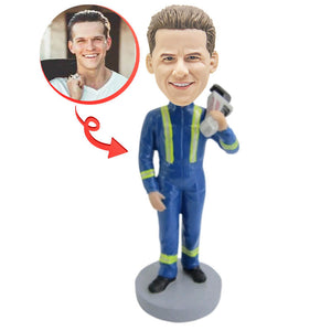 Construction Worker Custom Bobblehead