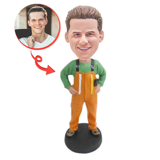 Construction Worker Custom Bobblehead