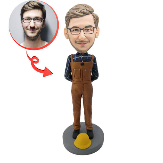 Construction Worker Custom Bobblehead