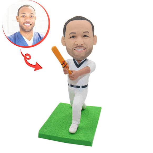 Cricket Player Custom Bobblehead