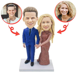 Custom Anniversary Couple Bobblehead