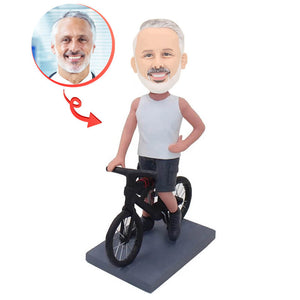 Custom Bike Man Bobblehead