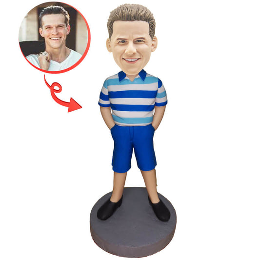 Custom Casual Male Bobblehead