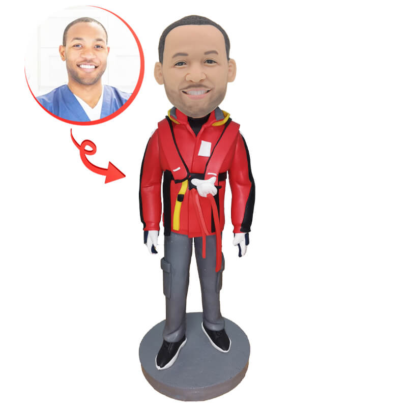 Custom Climber Mountaineer Enthusiast Bobblehead
