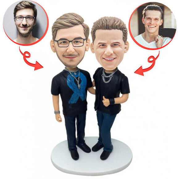 Custom Fashion Brothers Bobblehead