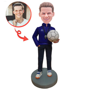 Custom Football Coach Referee Bobblehead