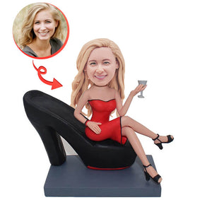 Custom High Heel Girl Bobblehead