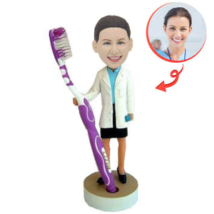 Custom Lady Dentist Bobblehead