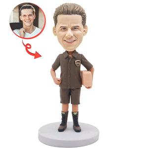 Custom Male Postman Bobblehead