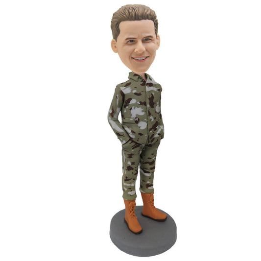 Custom Male Soldier Bobblehead B 2