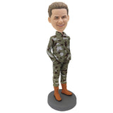 Custom Male Soldier Bobblehead B 2