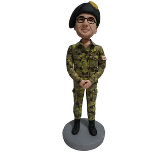 Custom Male Soldier Bobblehead