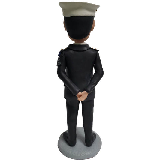Custom Navy Male Dress Uniform Bobblehead