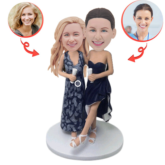 Custom Same-sex lady Bobblehead