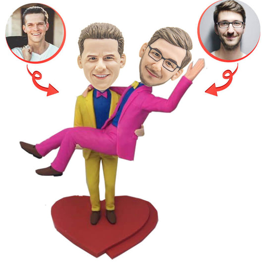 Custom SameSex Male Gay Wedding Bobbleheads