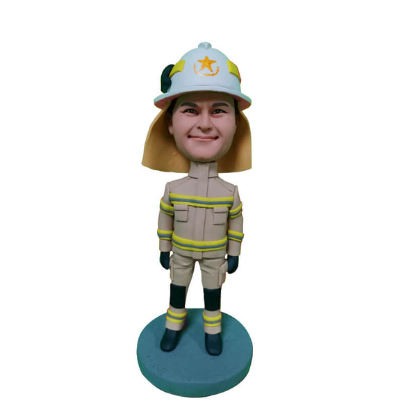Custom The greatest firefighter Bobblehead
