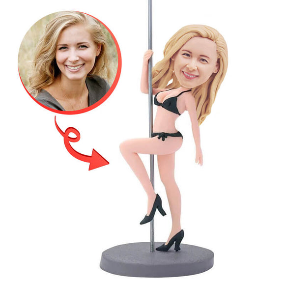 Custom Sexy Girl Pole Dancing  Bobblehead