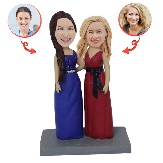 Custom female Same-sex Bobblehead