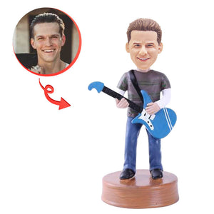 Electric Guitar Player Custom Bobblehead