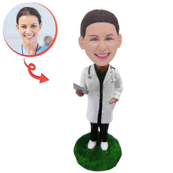 Female Doctor Custom Bobblehead