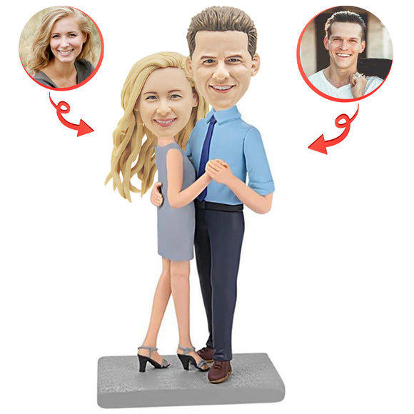 Happy Dancing Couple Custom Bobblehead1