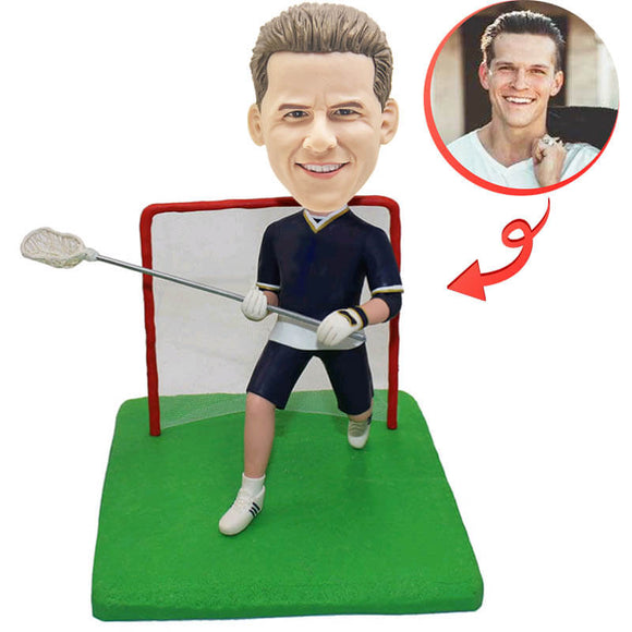 Lacrosse Player Custom Bobblehead