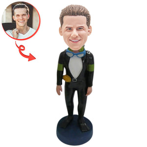 Male Diver Custom Bobblehead