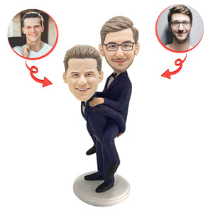 Male Same-sex Couple Custom Bobblehead